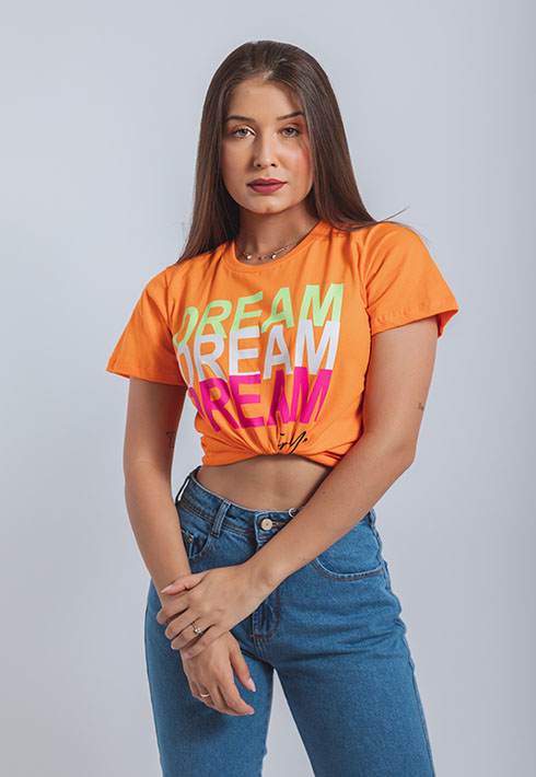 T-shirt Dream Laranja