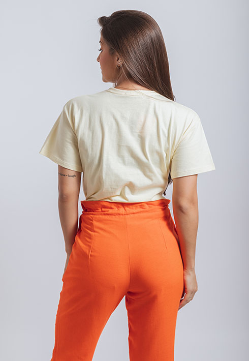 T-shirt Orange Amarela