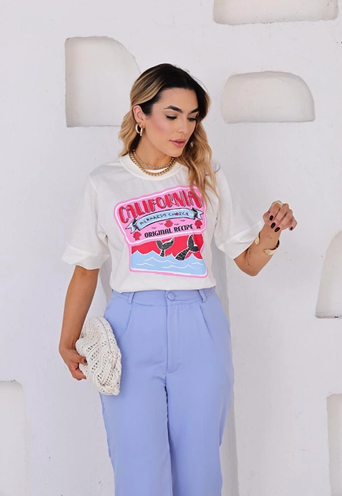 T-shirt California Off White Feminino