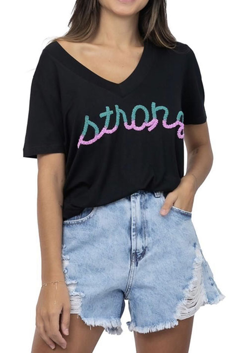 T-shirt Strong Preta