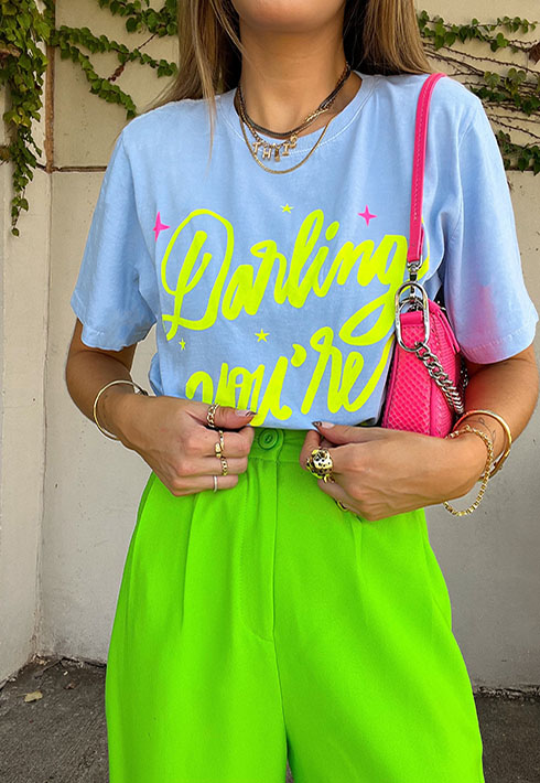 T-shirt Darling Azul Feminino