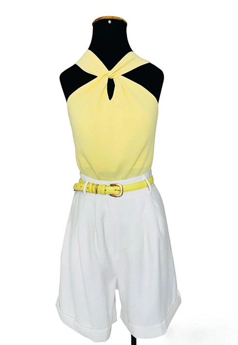 Blusa Nó Clarice Amarelo Feminino