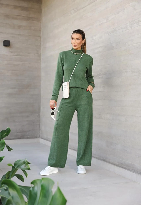 Conjunto Tricot Dara Verde Feminino