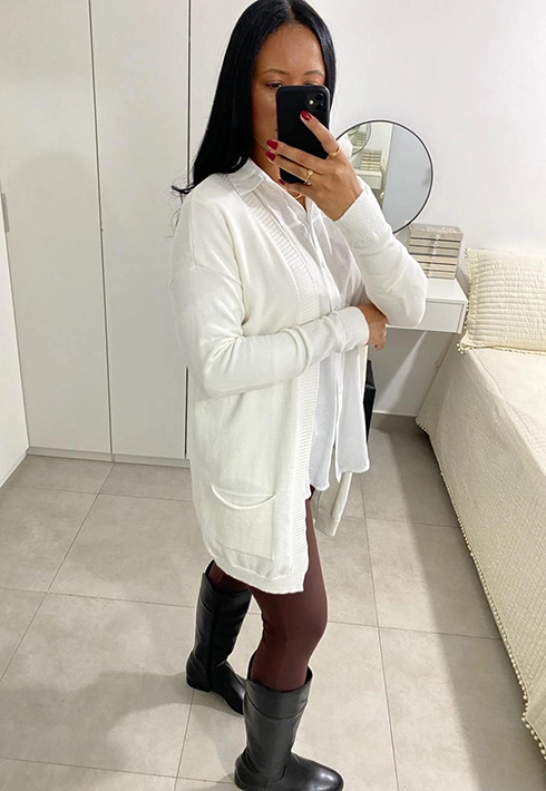 Cardigan Tricot Jade Off White