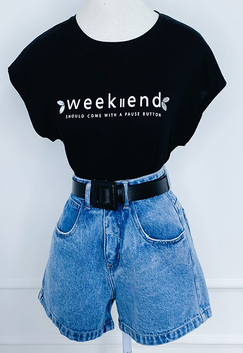 T-shirt Weekend Feminino