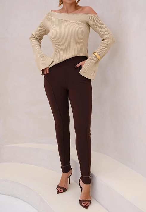 Blusa Tricot Assimétrica Ari Bege