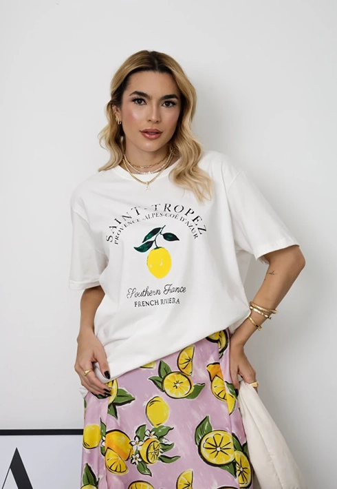 T-shirt Lemon Off White Feminino